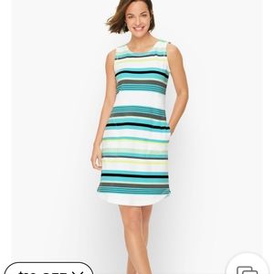 LADDER BACK STRIPE TANK DRESS